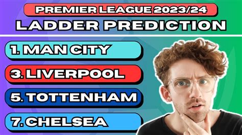 premier league ladder predictor 2023.